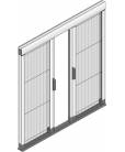 Pliss�e � 2 vantaux, laquage standard